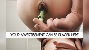 French slut takes huge monster cock and anal plug