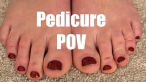 POV PEDICURE SLAVE FOOT WORSHIP
