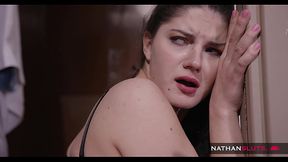 Petite Teen Francesca DiCaprio Roughed Up By Her Stepdad Cristian Clay &amp_ Punished by A Huge Dick Rough Anal Pounding - 4K teaser