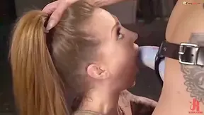 Petite Girl In Submissive Lesbo Babe Anal Toyyed
