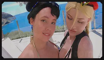 Chun Li and Cammy Street Fighter Cosplay Lesbian Fantasy
