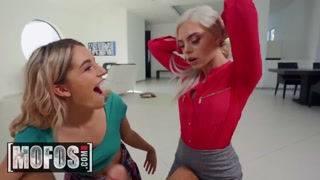 MOFOS - POV double blowjob with Allie Nicole, Abby Adams