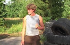 Oral Pleasure Awaits the Hot Athletes at the Fake Checkpoint