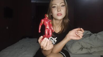 Russian foot fetish crushes cuckold tiny slave