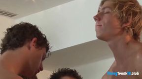 Hot orgy gay twink and hard fuck bareback