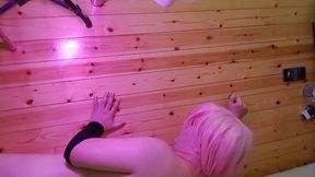 Playful Sissy Showing Curves While Laughing Wildly Tonight