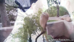 ”Hardcore smoking & outdoor ass pumping by  Ryan Connors & hot Patrick”