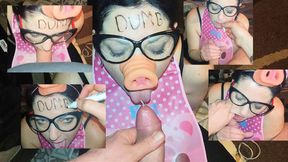 Cum-drenched pigs succumb to wife's filthy whoredom pleasures.