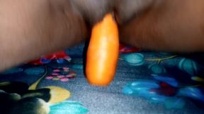 Desi village hot wife carrot  masturbation sex video