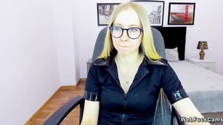 Petite small tits Belarus amateur babe on webcam solo