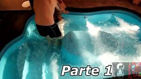 Milf Lorena MLA from Argentina: Big Tits, Big Ass, Fingering, Blowjob and Amateur Yacuzzi Sex!