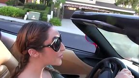 Teen golddigger sucks cock &amp_ gets fucked just becasue i had a nice car