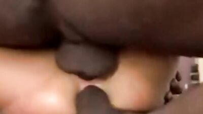 Breathtaking MILF with a killer body double penetrated by black guys