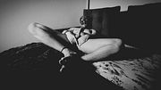 Muscular Hairy Man in Creepy Monster Mask Jerks Off Solo - Scary Mask Fetish Masturbation