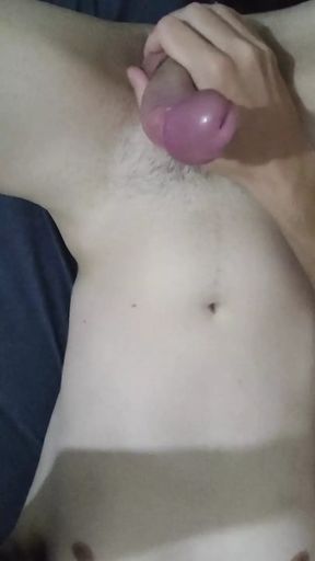 White guy cumming
