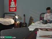 NextDoorTwink - College Twink Joins In Hot Rommie's Fuckfest