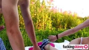 Skinny Craves Cum in the Wilderness