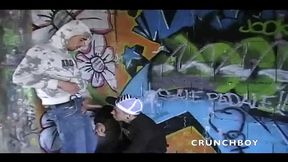 77 sucking big dick in the street the home less boy