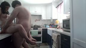 surprise steamy kitchen fuck by Philp Sevenheart for horny little pregnant Amelia Everheart: