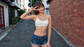 first bdsm fetish experience: latex, anal, deep blowjob (ai-generated)