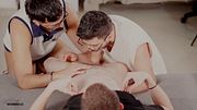Two Bearded Studs Suck My Cock Like There's No Tomorrow