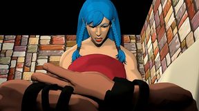 incredible thick chun lia big ass booty fucking in sex fighter 3d hd