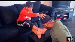 She Foot Gagged Me For Knocking On Her Door - Ariyah Soles