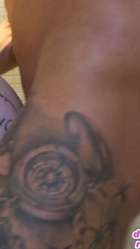 German chubby girlfriend gets fucked in private in the shower   Clip 2