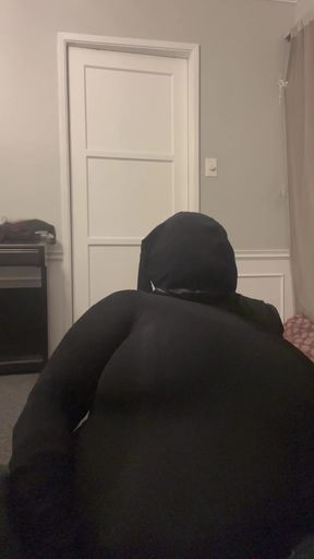 Rubber Doll Mask Encased Orgasm