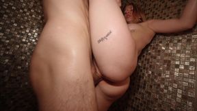 Got a Minute to Have Sex in the Shower? Horny Redhead Slut Seduces Random Guy