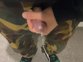 Cumshot Slow Motion Military Cargo Pants