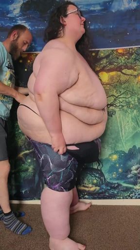 SSBBW Fat Goddess Swimwear Try on