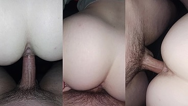 Slut takes big soft cock doggystyle