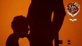 Hot MILF swallows big cock in slow-mo