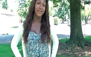 China shows off her black ass and cock