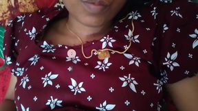 Tamil Wife Stimulates Her Husband's Penis with Her Feet at Home