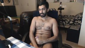 Hot hairy Indian cumshow