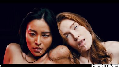 Real Life Hentai - Jia Lissa and Rae Lil Black fucked all the way through by alien monster