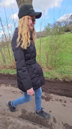 Walk with remote control vibrator