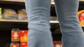 Grocery Store Jeans Pull Up Reach Challenge