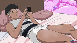 SEND ME STARLETS trio - Poxa cunhadinho deixa eu tomar banho com voce - Anime porn Yaoi Anime