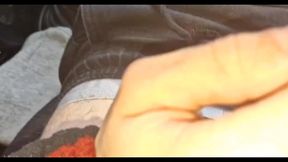 a random passerby got into the car and jerked off the taxi driver to cum!