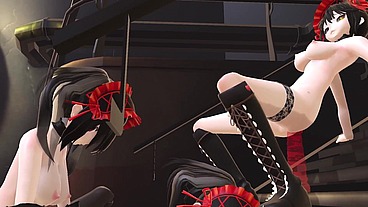 Kurumi''s duplicates are having fun on their own