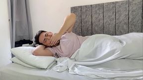 My stepbrother comes home from a party very late at night, gets into my bed, and secretly penetrates my ass all night long, leaving my ass filled with hot semen.