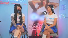 Latina lesbians in heat kiss like animals and cum trembling with pleasure.