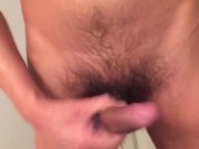 Horney floppy Dick guy fapping wet teaser