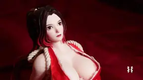Mai Shiranui Mini Doll gets Dick!