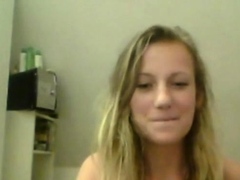 Blonde cutie on Skype
