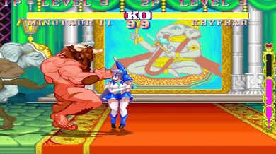 Big boobs cartoon gets fucked in fierce pixelated hentai battle