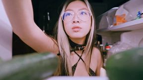 Late Night Kitchen Snack Turns Into a Protein Facial